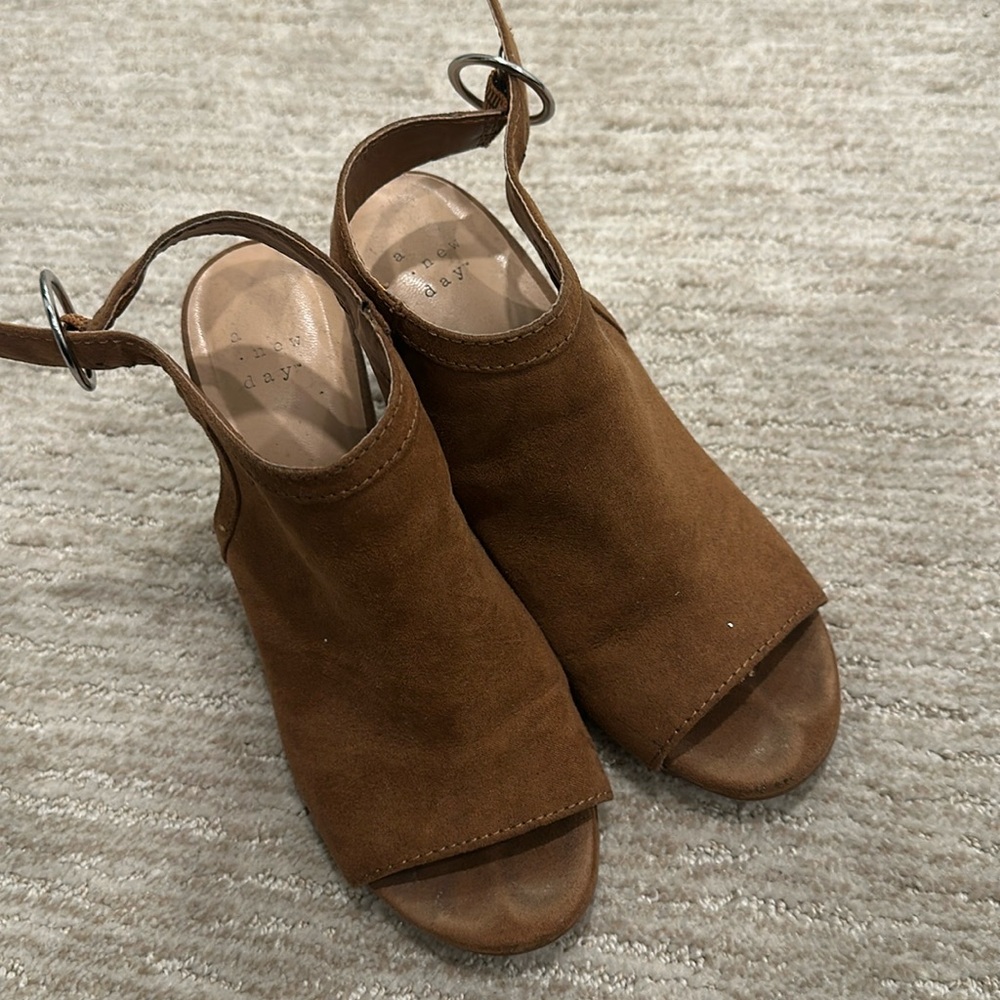 Tan booties